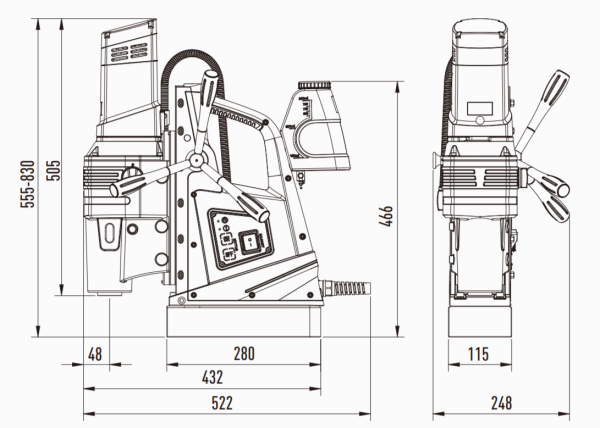 Магнитный сверлильный станок AT-S SU-125